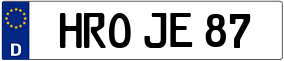 Trailer License Plate